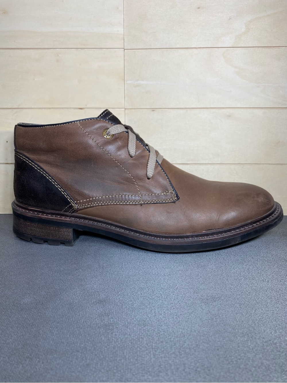 Josef Seibel Oscar Chukka Boots Brown Leather Men's Size 10 Shoes EU43